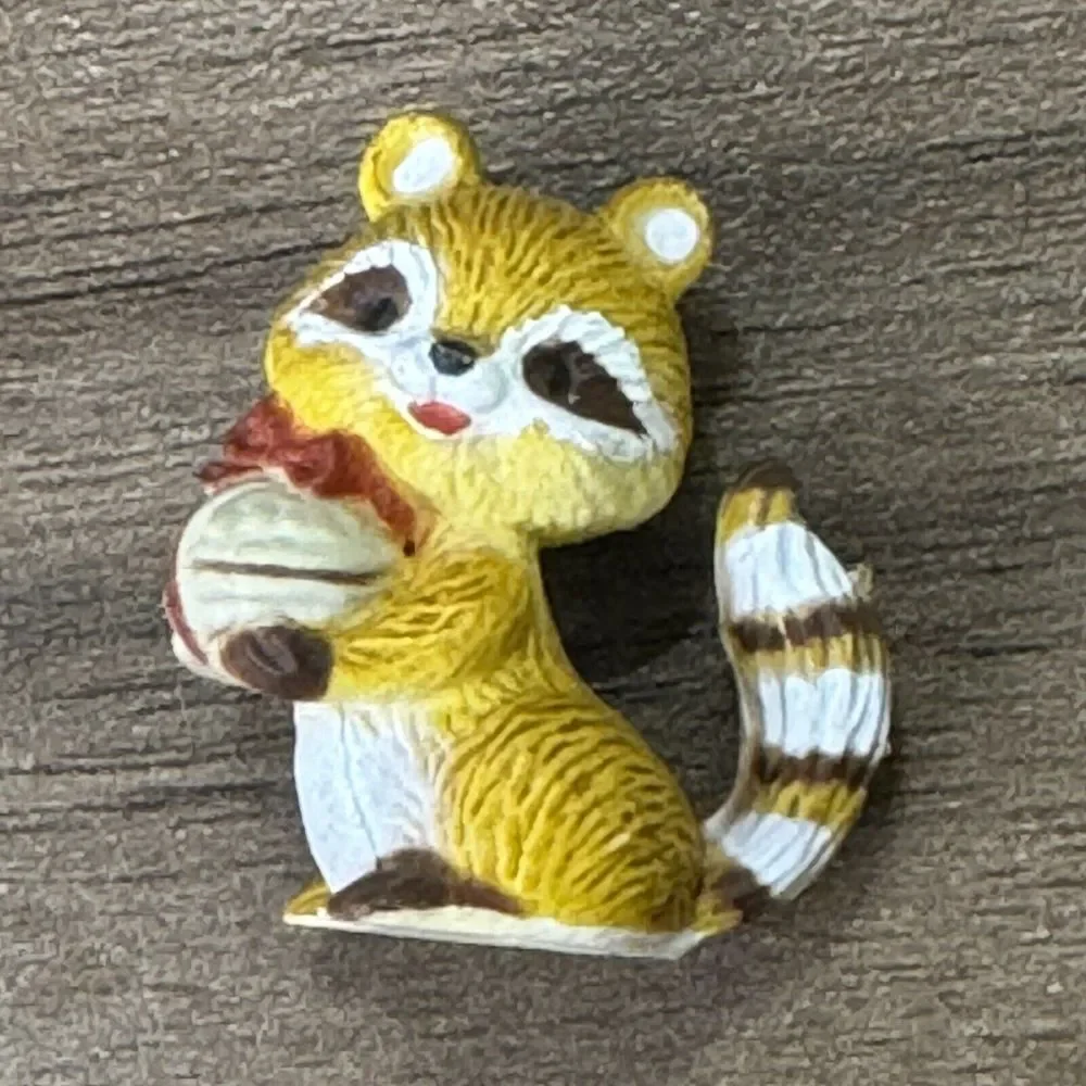 Vintage Dollhouse Miniature Red Racoon 1.25